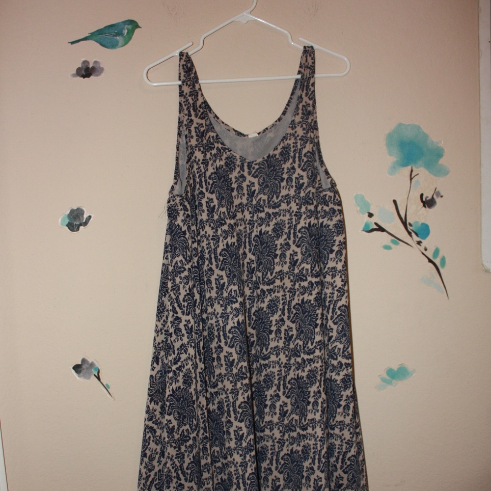 Boho maxi tunic dress